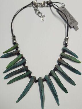 Robert Lee Morris Rlm Soho Necklace Genuine Silver Plated